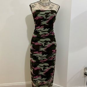 Strapless maxi dress
